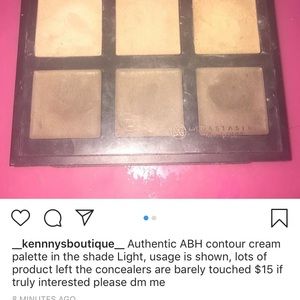 Cream contour palette